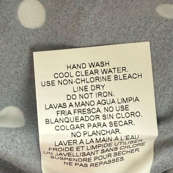 Swim Solutions Tankini Top 8 Black Polka Dot Bust Support D Cup - Princess Seam - Picture 7 of 9